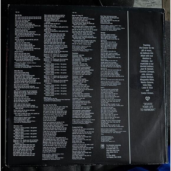 LTD Devotion L. ove T. ogetherness D. evotion LP SINGLE OWNER - Picture 3 of 5